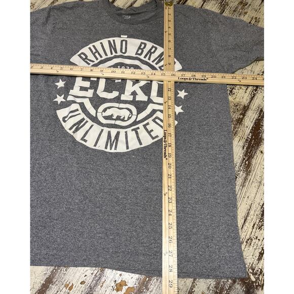 Ecko Unltd. Unlimited Men's XL 1972 Crew White Logo Graphic Tee T-Shirt Vintage - Picture 4 of 8